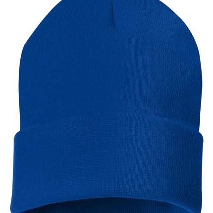 Sportsman 12" Solid Cuffed Beanie - SP12