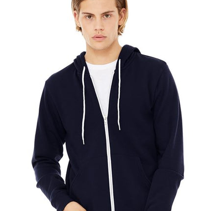 Bella + Canvas Unisex Sponge Fleece Full-Zip Hoodie Sweatshirt - 3719