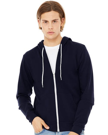 Bella + Canvas Unisex Sponge Fleece Full-Zip Hoodie Sweatshirt - 3719