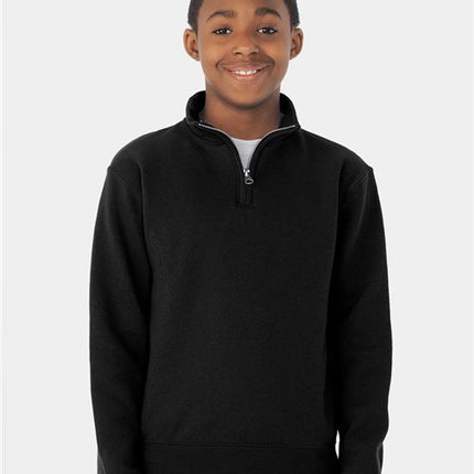 Jerzees Nublend® Youth Quarter-Zip Cadet Collar Sweatshirt