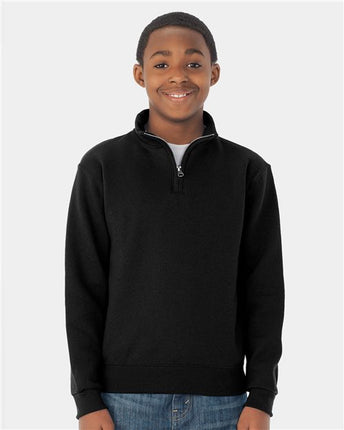 Jerzees Nublend® Youth Quarter-Zip Cadet Collar Sweatshirt