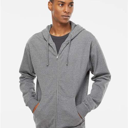 Independent Trading Co Unisex Midweight Full-Zip Hooded Sweatshirt - SS4500Z
