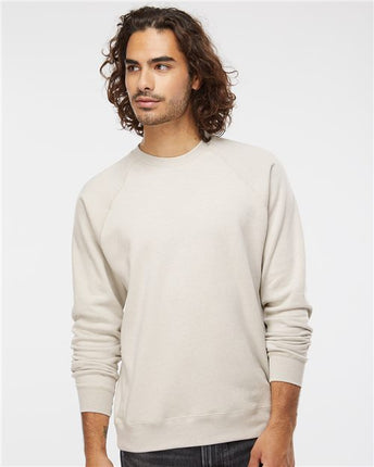 Independent Trading Co Unisex Special Blend Raglan Crewneck Sweatshirt - PRM30SBC