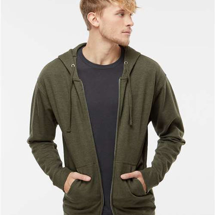Independent Trading Co Unisex Midweight Full-Zip Hooded Sweatshirt - SS4500Z