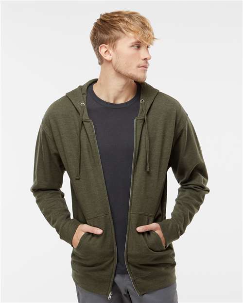 Independent Trading Co Unisex Midweight Full-Zip Hooded Sweatshirt - SS4500Z