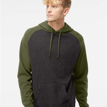 Independent Trading Co Unisex Raglan Hooded Sweatshirt - IND40RP