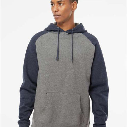 Independent Trading Co Unisex Raglan Hooded Sweatshirt - IND40RP