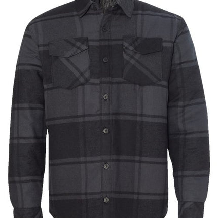 Burnside Men's Quilted Flannel Shirt Jacket - 8610