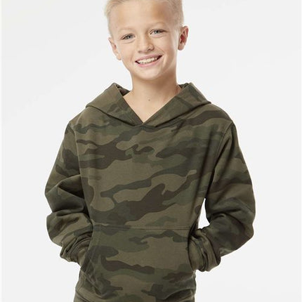 Independent Trading Co Youth Midweight Hooded Sweatshirt - SS4001Y