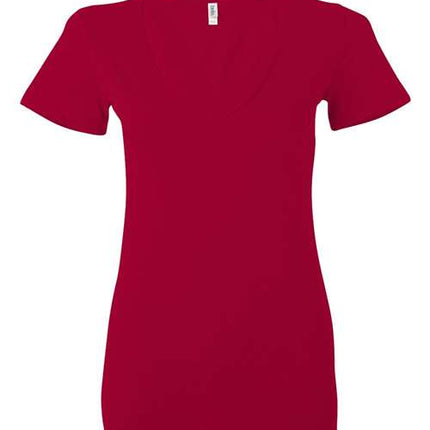 Bella + Canvas Women’s Jersey Deep V-Neck Tee - 6035