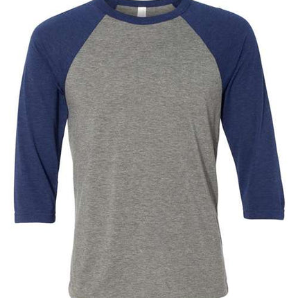 Bella + Canvas Unisex Three-Quarter Sleeve Baseball Tee - 3200