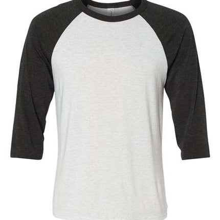 Bella + Canvas Unisex Three-Quarter Sleeve Baseball Tee - 3200