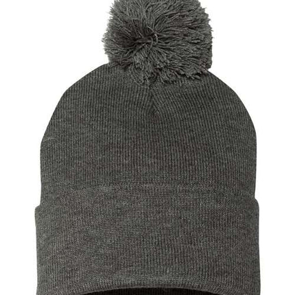 Sportsman 12" Pom-Pom Cuffed Beanie - SP15