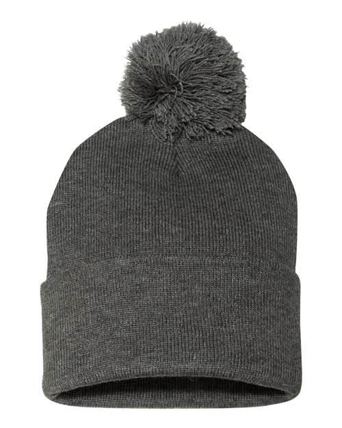 Sportsman 12" Pom-Pom Cuffed Beanie - SP15