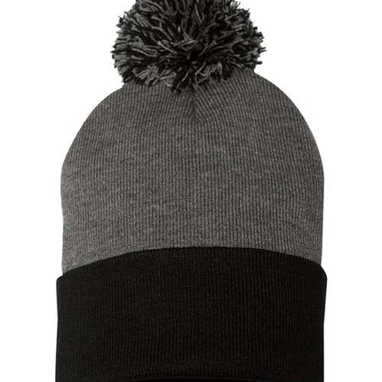 Sportsman 12" Pom-Pom Cuffed Beanie - SP15