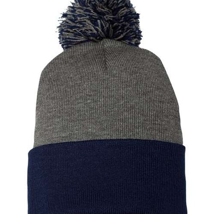Sportsman 12" Pom-Pom Cuffed Beanie - SP15