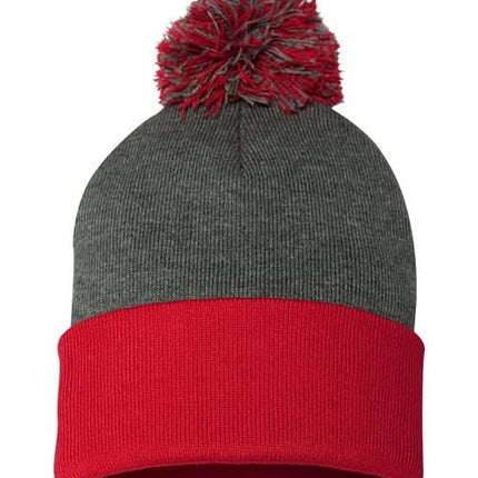 Sportsman 12" Pom-Pom Cuffed Beanie - SP15