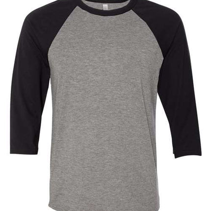 Bella + Canvas Unisex Three-Quarter Sleeve Baseball Tee - 3200