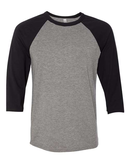 Bella + Canvas Unisex Three-Quarter Sleeve Baseball Tee - 3200
