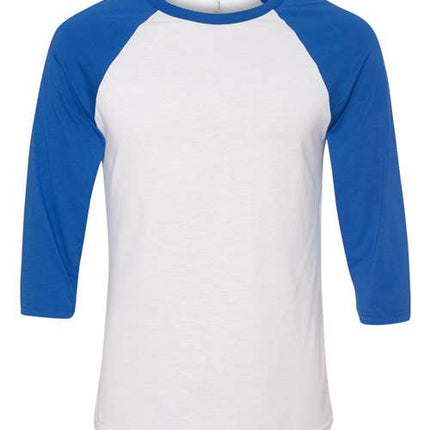 Bella + Canvas Unisex Three-Quarter Sleeve Baseball Tee - 3200