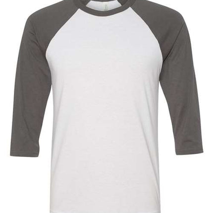 Bella + Canvas Unisex Three-Quarter Sleeve Baseball Tee - 3200