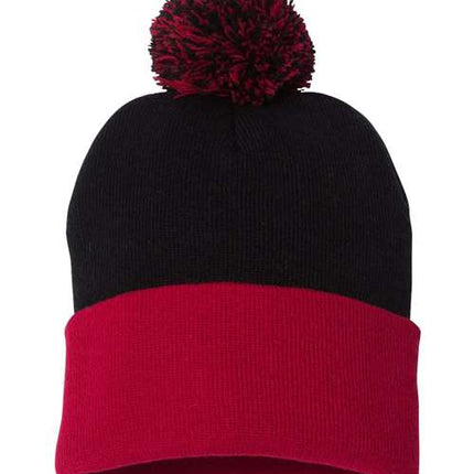 Sportsman 12" Pom-Pom Cuffed Beanie - SP15