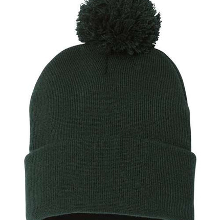 Sportsman 12" Pom-Pom Cuffed Beanie - SP15
