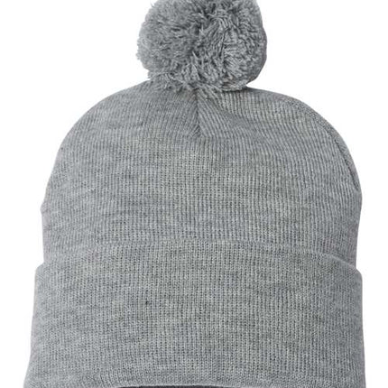 Sportsman 12" Pom-Pom Cuffed Beanie - SP15