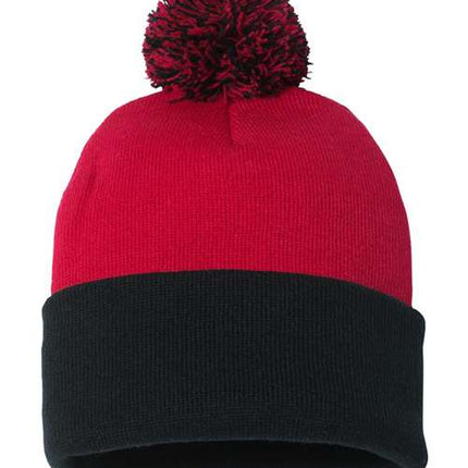 Sportsman 12" Pom-Pom Cuffed Beanie - SP15