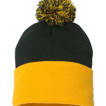 Sportsman 12" Pom-Pom Cuffed Beanie - SP15