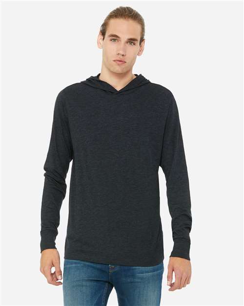 Bella + Canvas Unisex Jersey Hooded Long Sleeve Tee - 3512