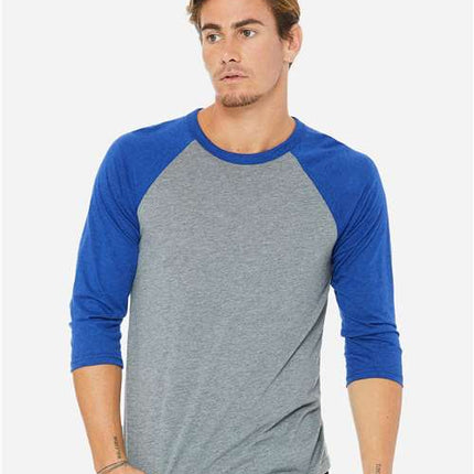 Bella + Canvas Unisex Three-Quarter Sleeve Baseball Tee - 3200