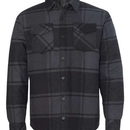 Burnside Men's Quilted Flannel Shirt Jacket - 8610