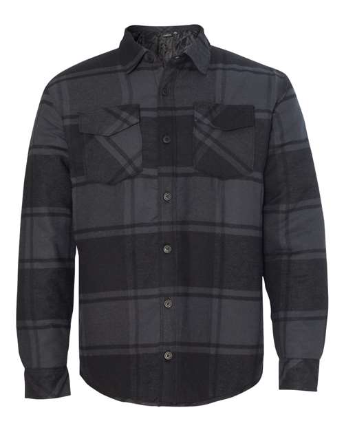 Burnside Men's Quilted Flannel Shirt Jacket - 8610
