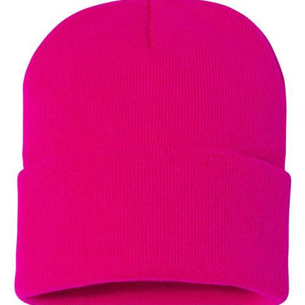 Sportsman 12" Solid Cuffed Beanie - SP12