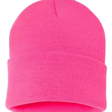 Sportsman 12" Solid Cuffed Beanie - SP12