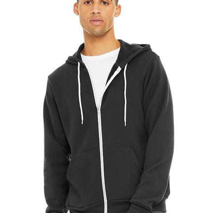Bella + Canvas Unisex Sponge Fleece Full-Zip Hoodie Sweatshirt - 3719