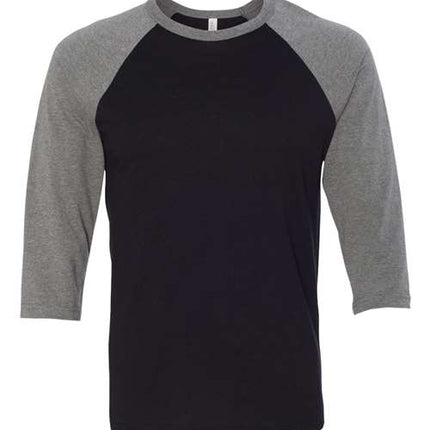 Bella + Canvas Unisex Three-Quarter Sleeve Baseball Tee - 3200