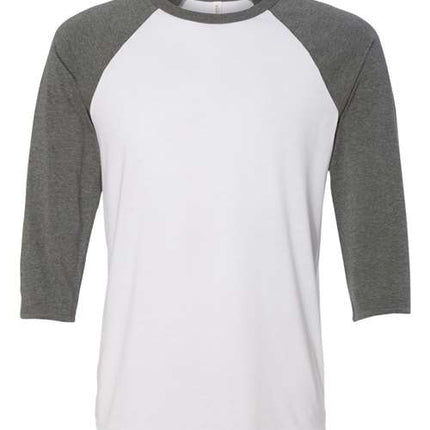 Bella + Canvas Unisex Three-Quarter Sleeve Baseball Tee - 3200