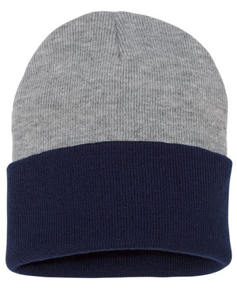 Sportsman 12" Color Blocked Cuffed Beanie - SP12T