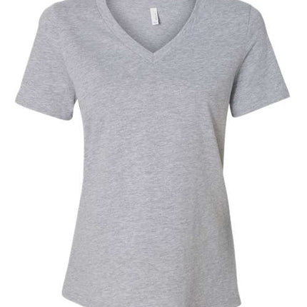 Bella + Canvas Women's Relaxed Heather CVC V-Neck Tee - 6405CVC