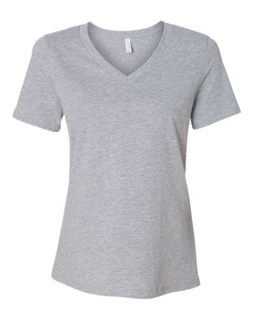Bella + Canvas Women's Relaxed Heather CVC V-Neck Tee - 6405CVC