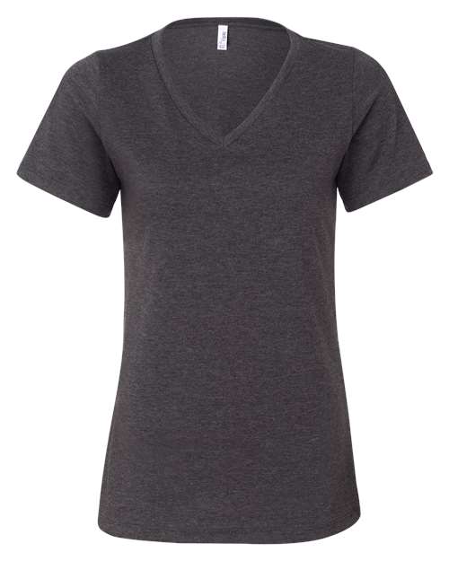 Bella + Canvas Women's Relaxed Heather CVC V-Neck Tee - 6405CVC