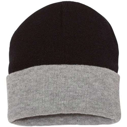 Sportsman 12" Color Blocked Cuffed Beanie - SP12T