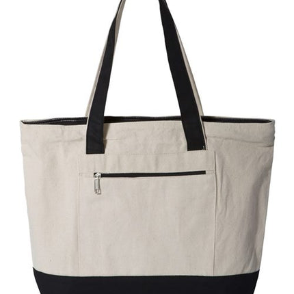Q- Tees 19L Zippered Tote - Q1300