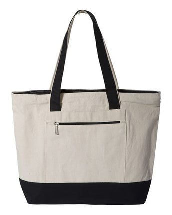 Q- Tees 19L Zippered Tote - Q1300