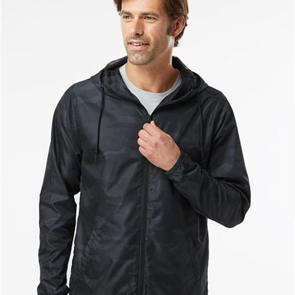 Independent Trading Co Men's Lightweight Windbreaker Full-Zip Jacket - EXP54LWZ