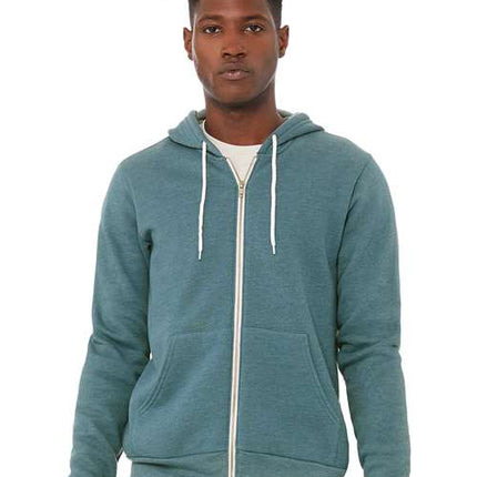 Bella + Canvas Unisex Sponge Fleece Full-Zip Hoodie Sweatshirt - 3719