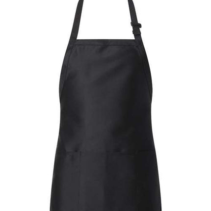 Q-Tees Full-Length Apron with Pouch Pocket - Q4250