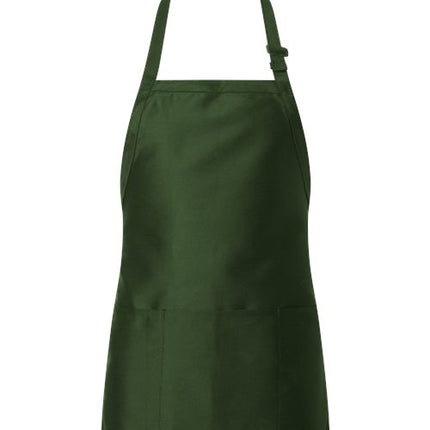 Q-Tees Full-Length Apron with Pouch Pocket - Q4250